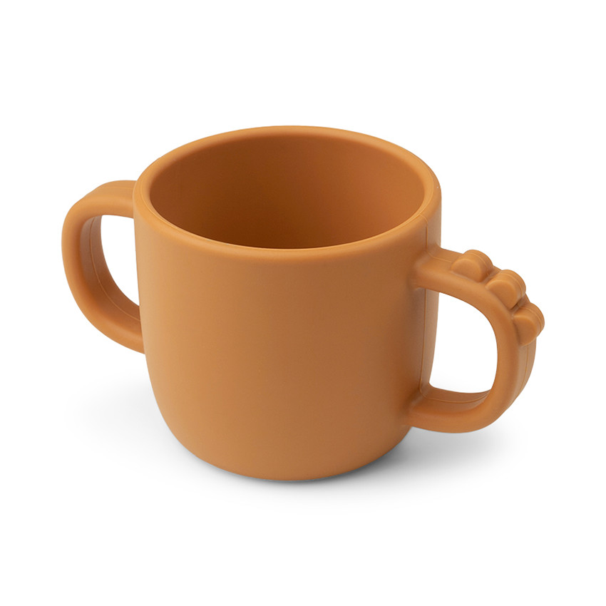 Tasse à 2 anses Peekaboo Croco moutarde 