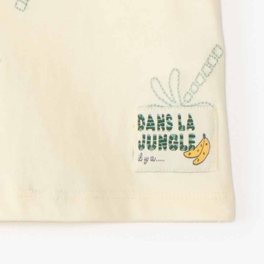 T-shirt manches courtes broderie palmiers pour bébé garçon 