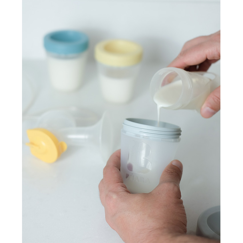 Set de 3 pots de conservation en silicone 200ml - Spring 