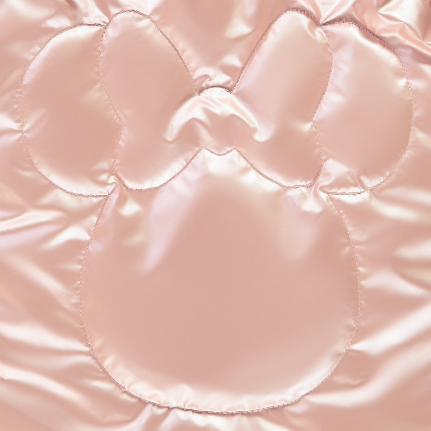 Metallische mouwloze donsjas Minnie Disney voor meisjes. 