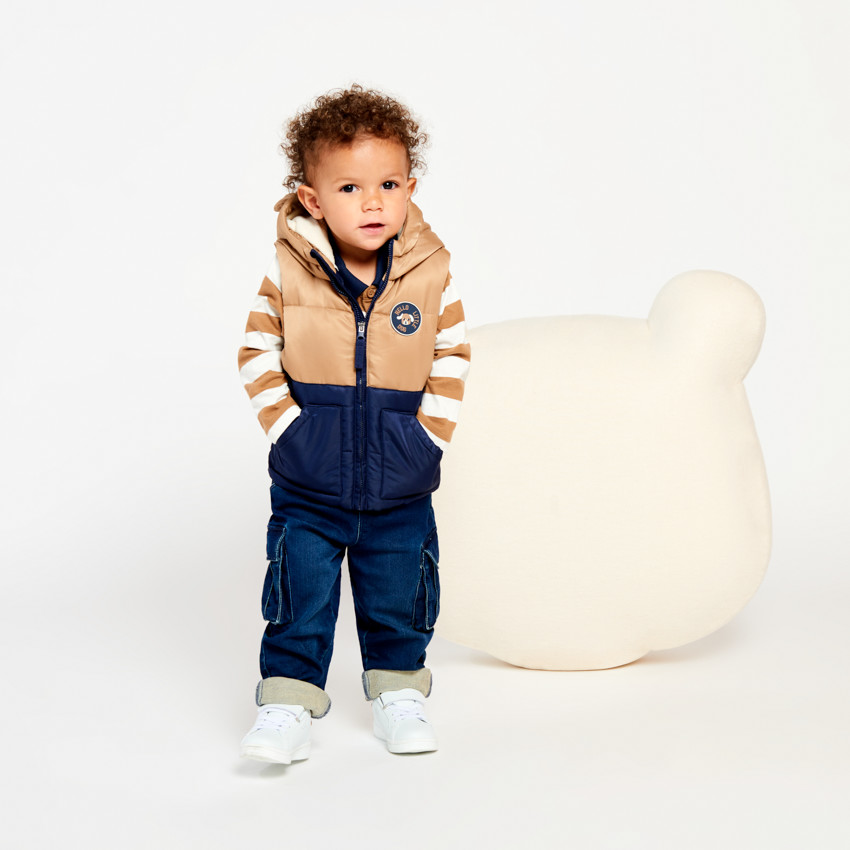 Jean à poches cargo effet denim pour garçon  