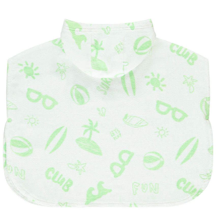 Cape de bain imprimé fantaisie pour bébé  