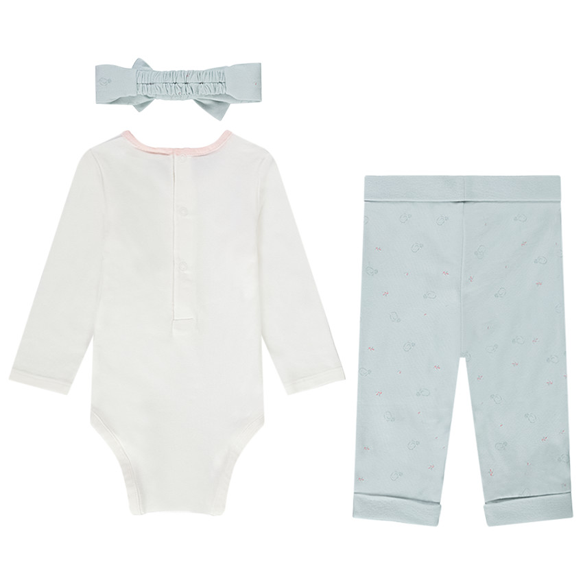 Set van 3 stukken in jersey voor meisjes 