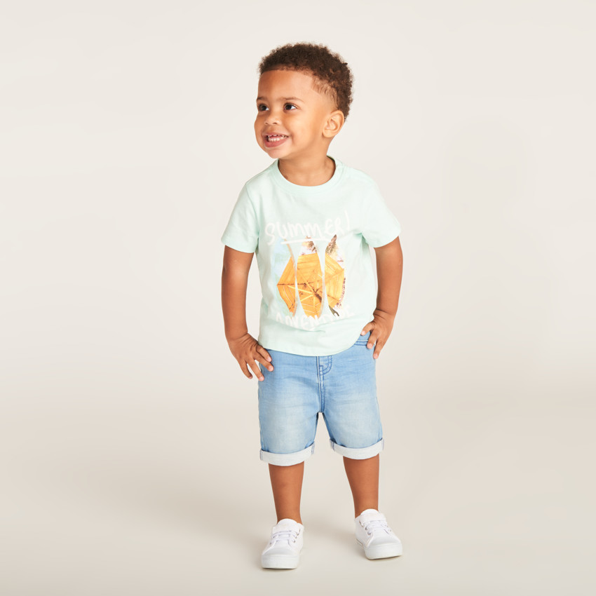 T-shirt manches courtes photoprinté pour bébé garçon 