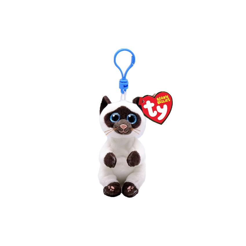 Peluche Beanie Bellies clip Miso le chat 